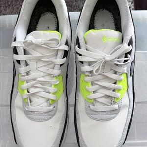 Nike White and Lime Sneakers